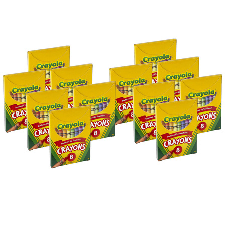 CRAYOLA Large Crayons, Tuck Box, PK96 BIN520080BN